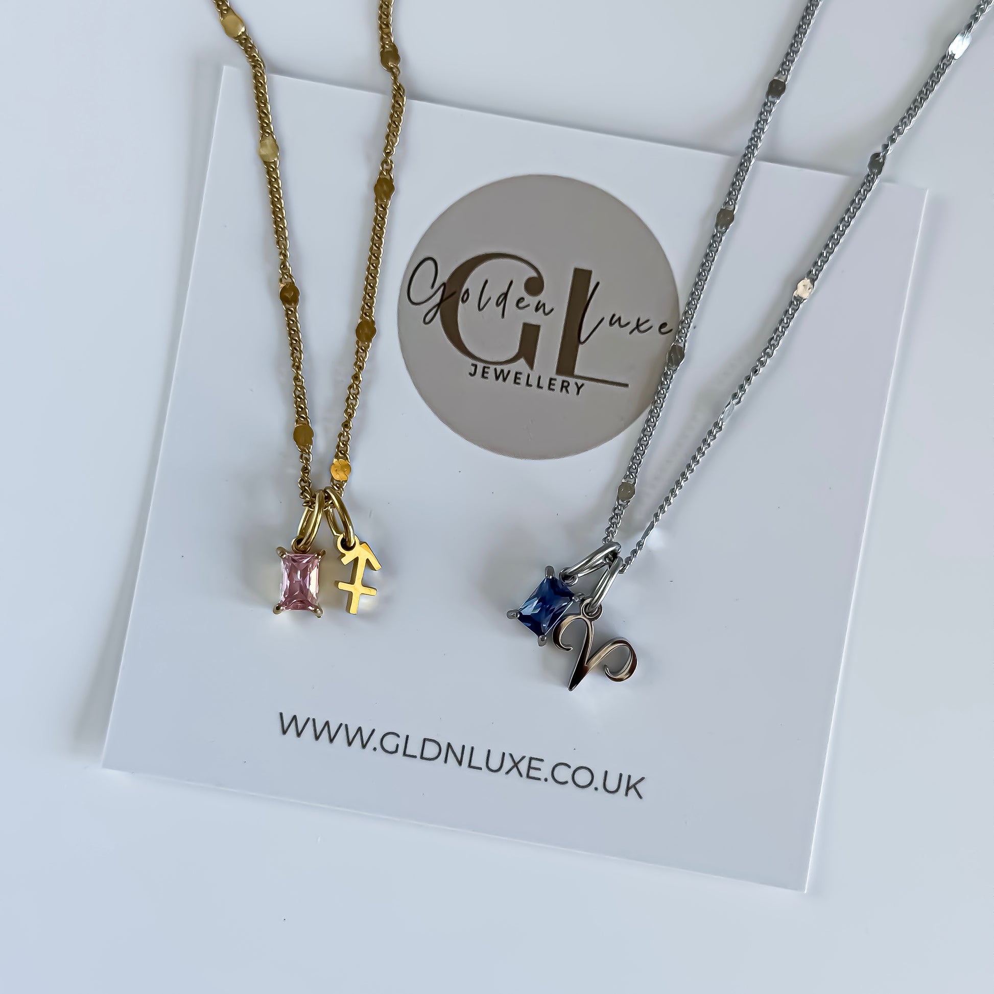 Birthstone Zodiac Necklace