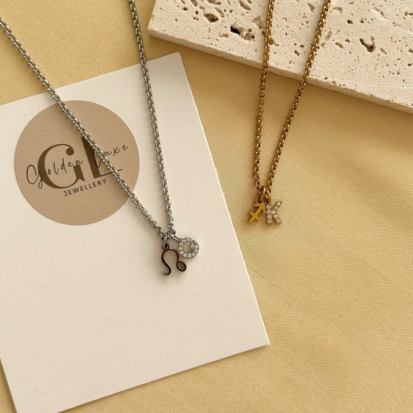 Initial Zodiac Necklace