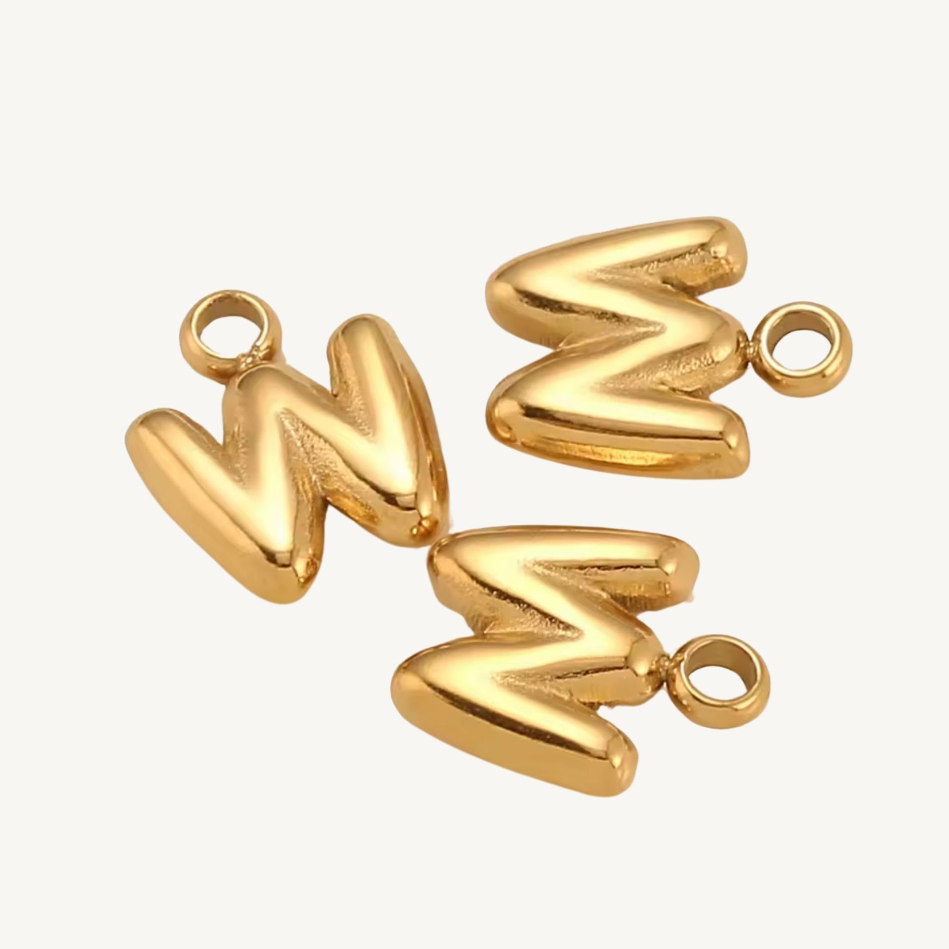 Mini Bubble Initial Charms