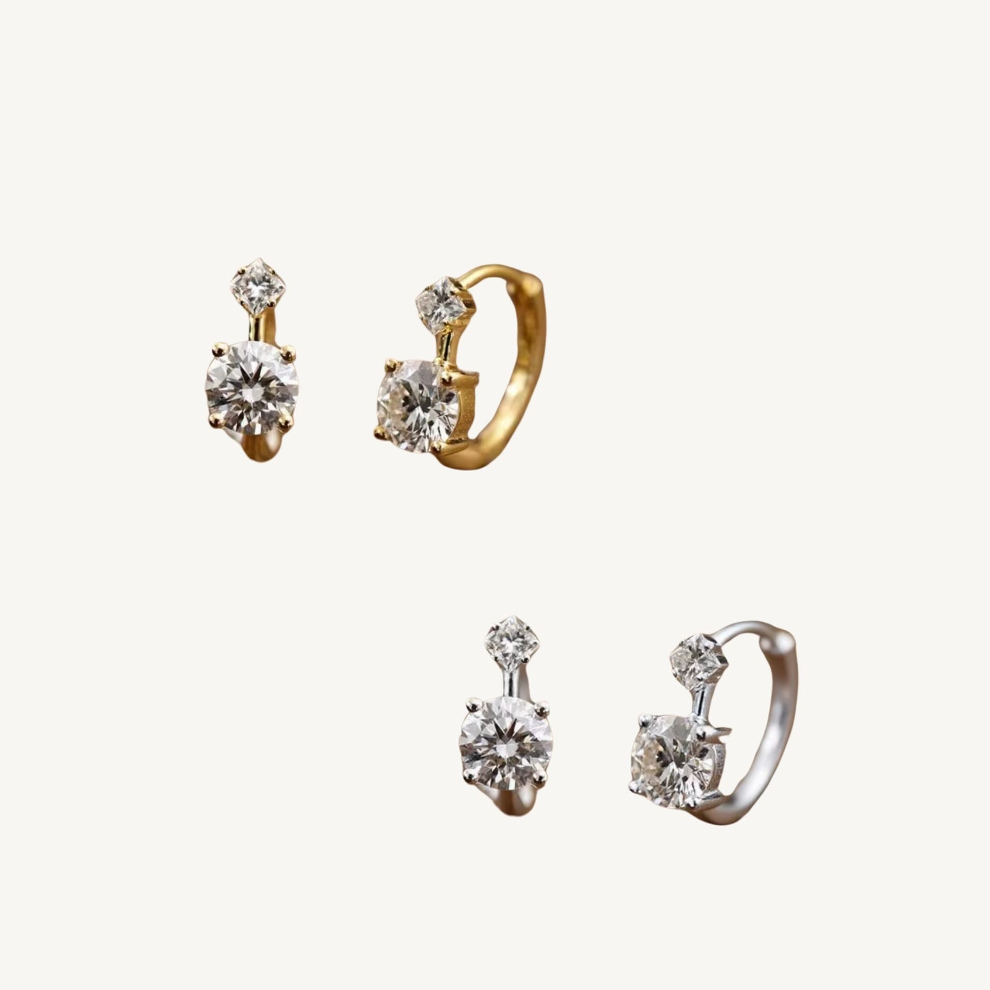 Luna Spark Huggie Hoop Earrings