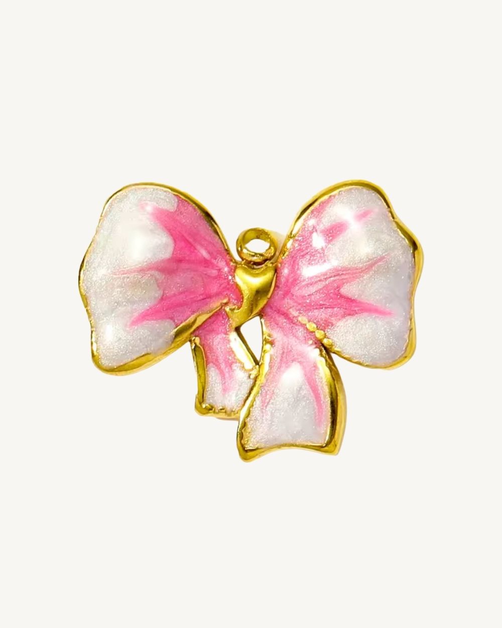 Pink Bow Charms