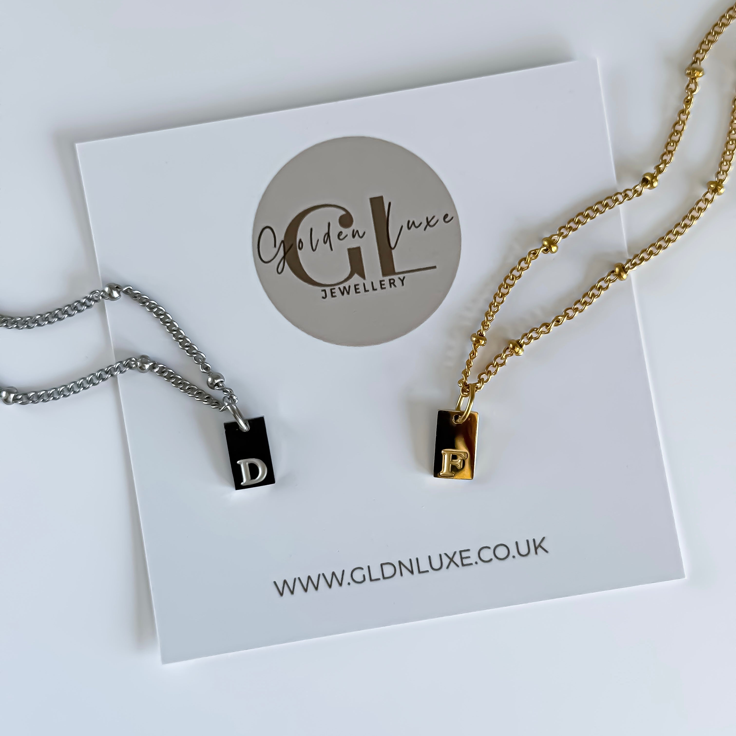 Tag Initial Necklace
