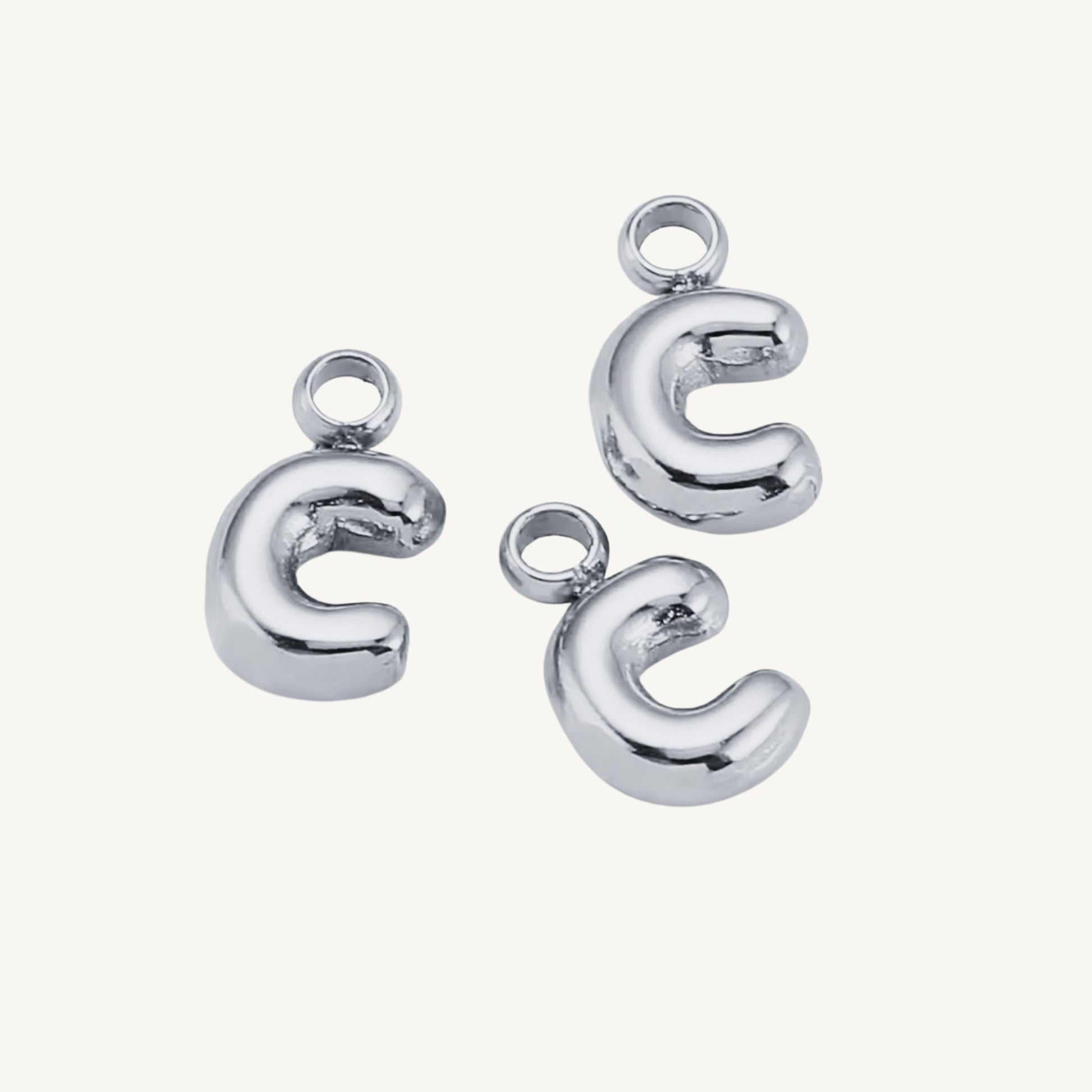 Mini Bubble Initial Charms