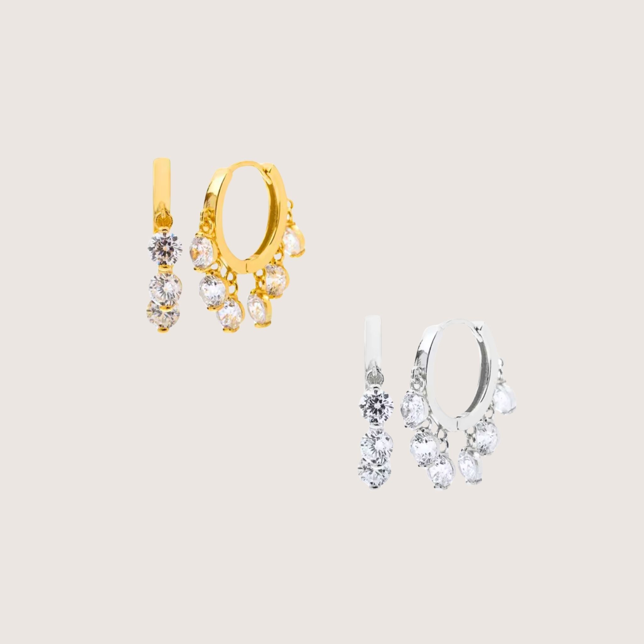 Daisy Huggie Hoop Earrings