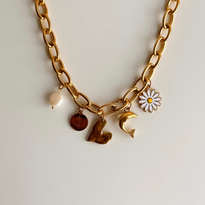 Gold Charm Necklace