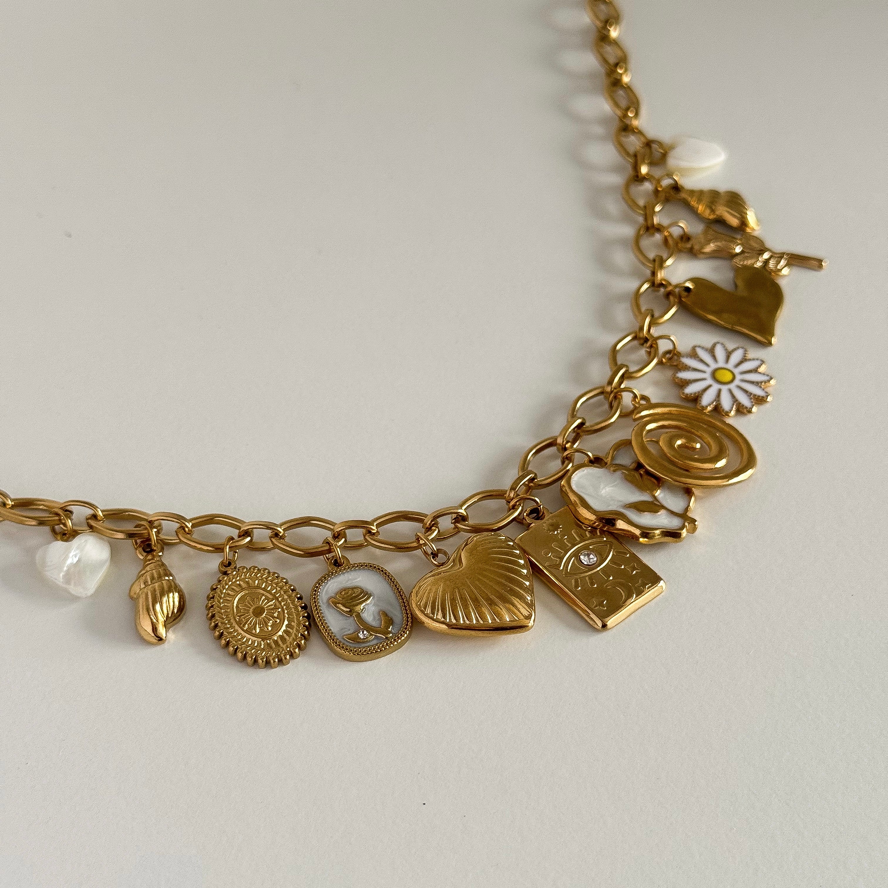 Oval Multi Charm Chain