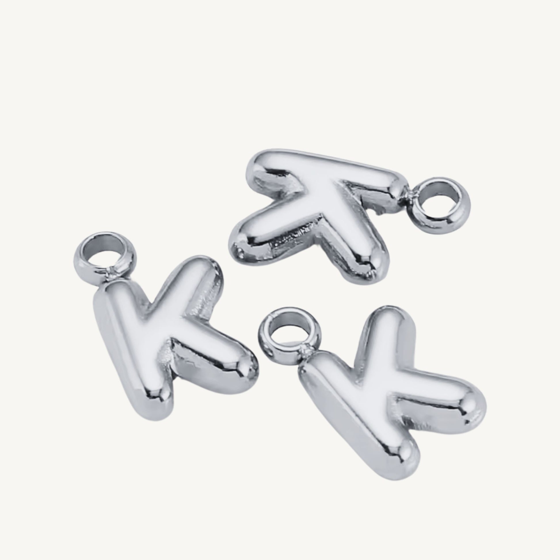 Mini Bubble Initial Charms