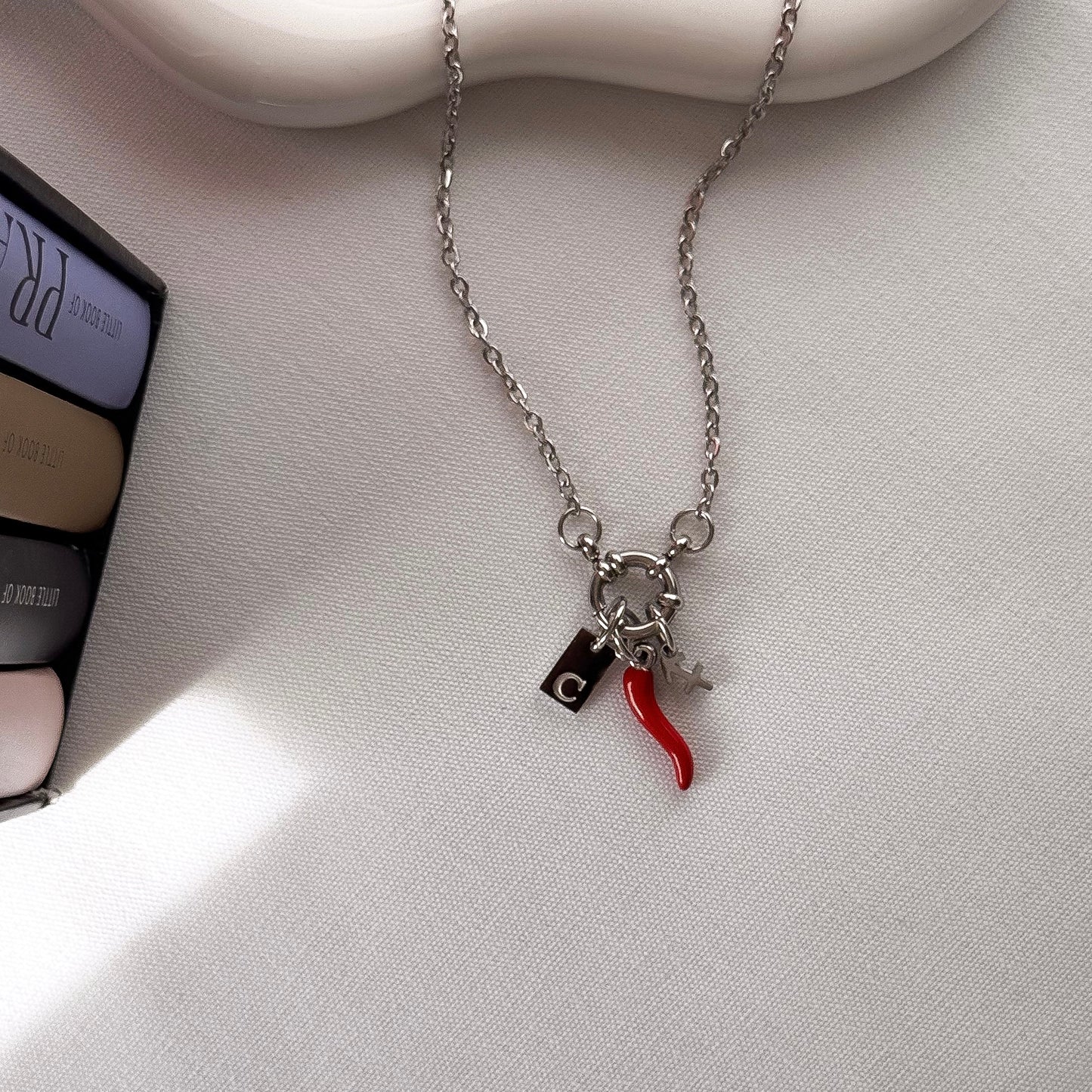 Starsign Initial Carabiner Necklace