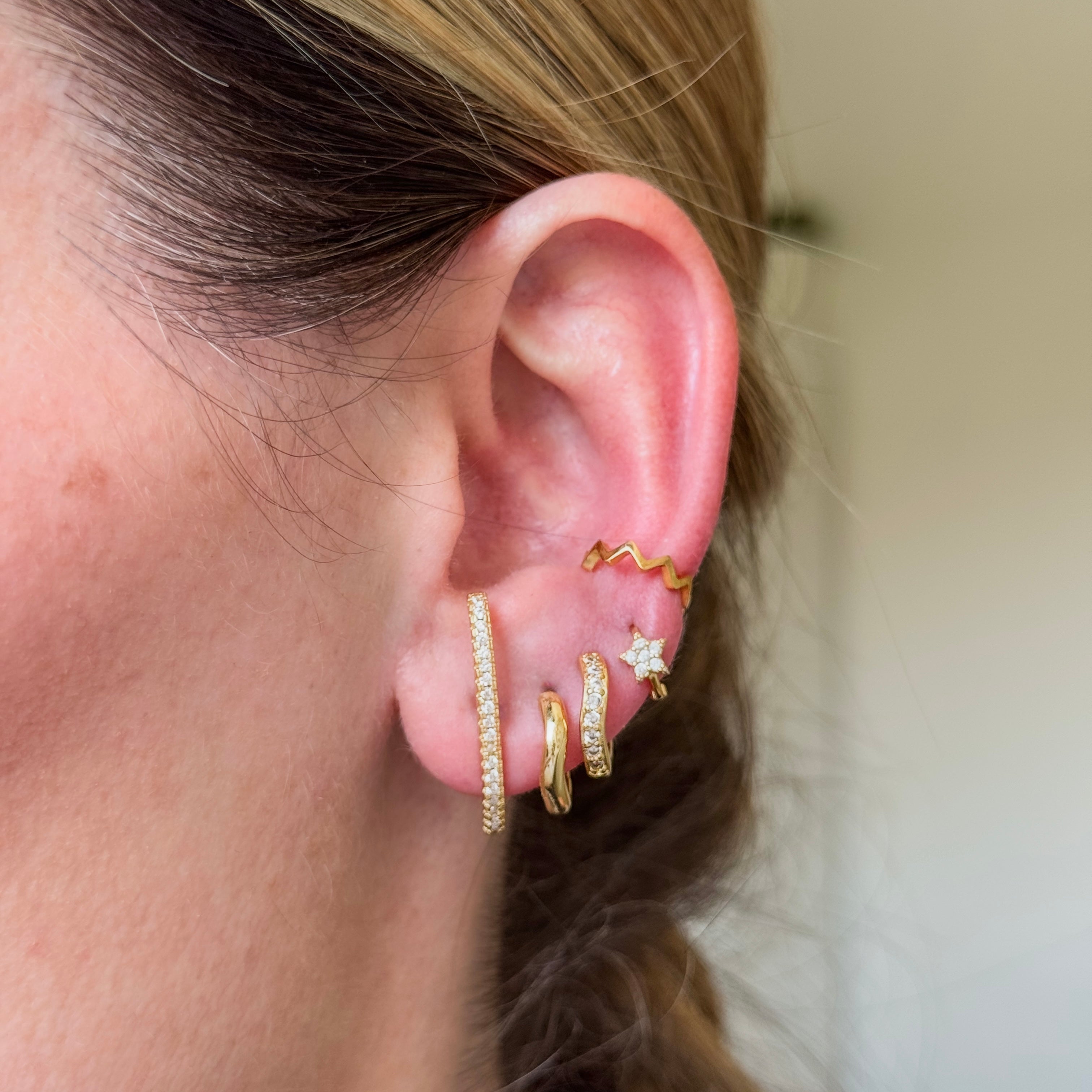 Claudia Huggie Hoop Earrings