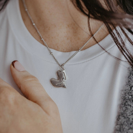 Heart Initial Necklace