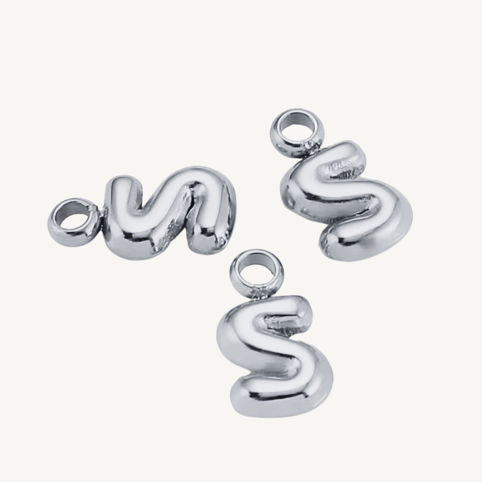 Mini Bubble Initial Charms