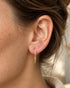 Margot 925 sterling silver cubic zirconia drop huggie earrings