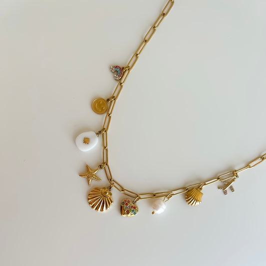 Gold Charm Necklace