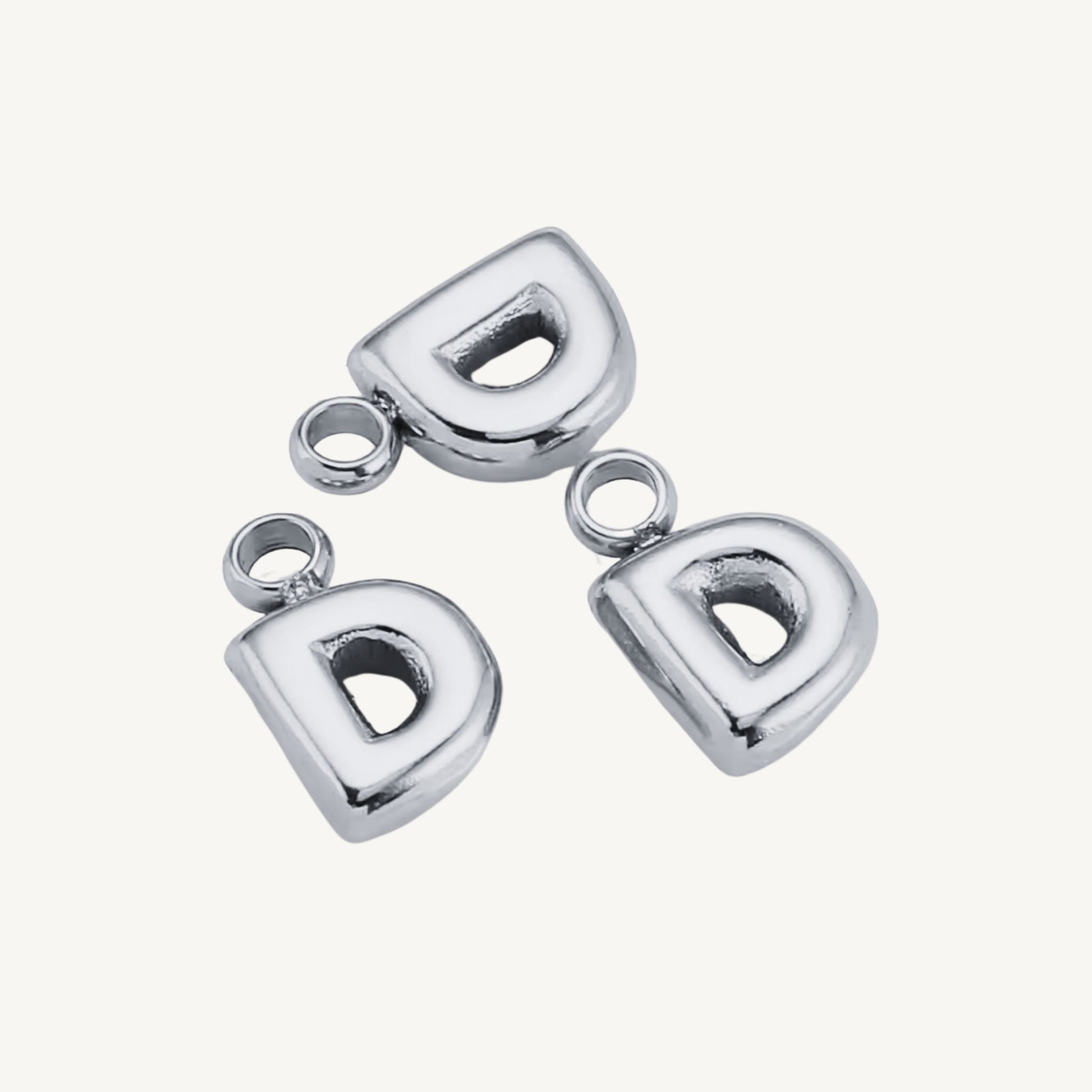 Mini Bubble Initial Charms