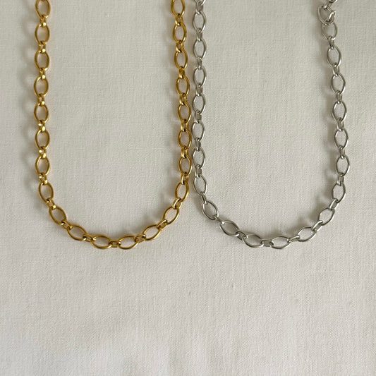 Oval Multi Charm Necklace