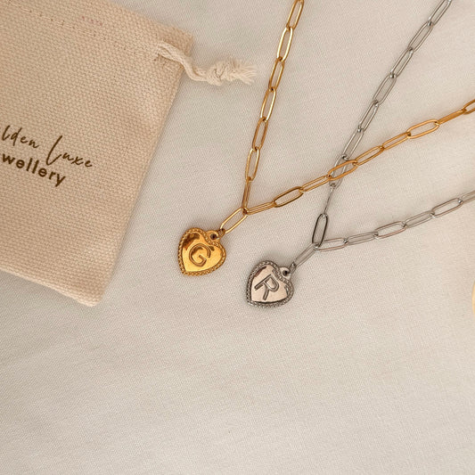 Initial Heart Necklace