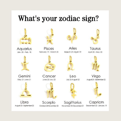 Initial Zodiac Necklace