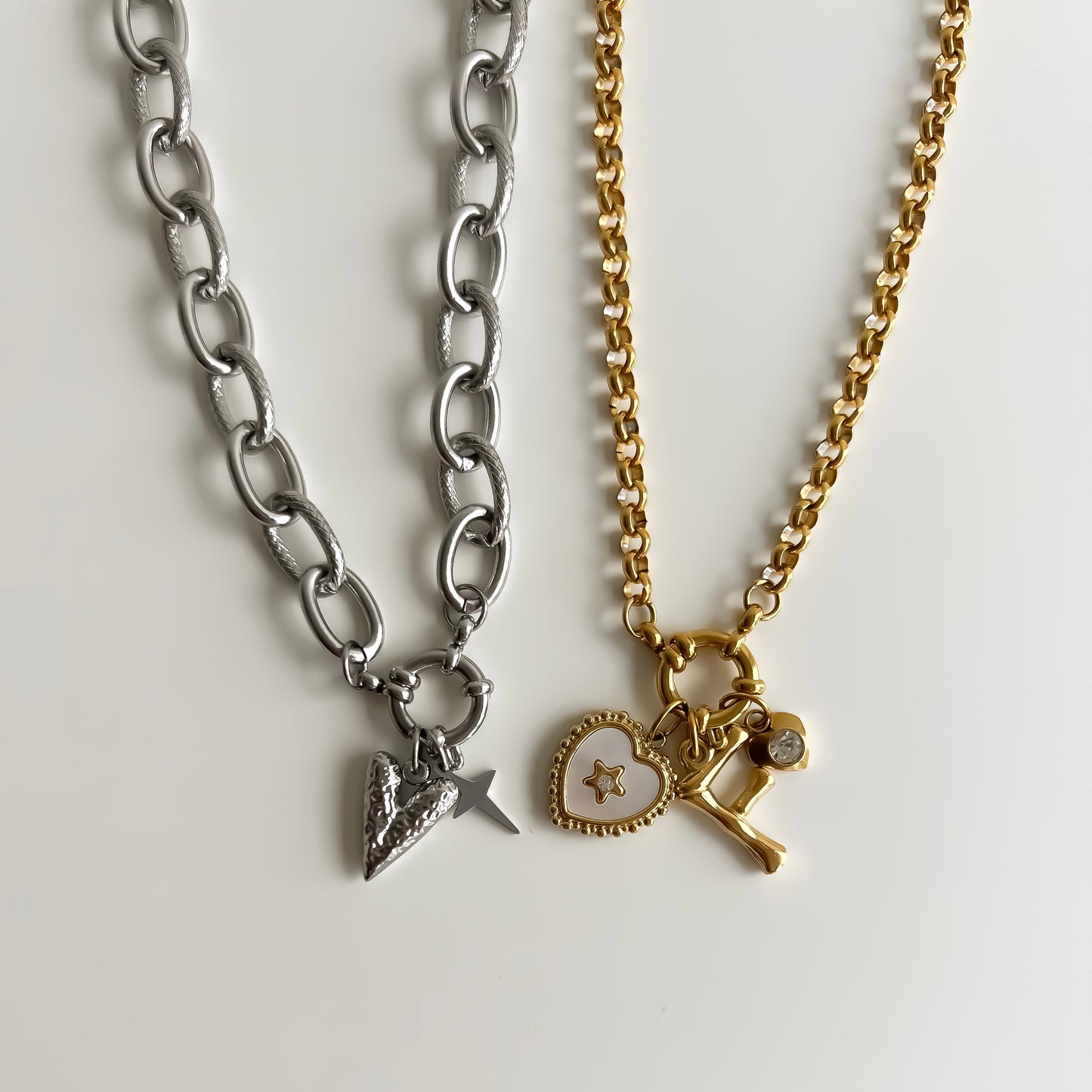 Small Anchor Carabiner Necklace