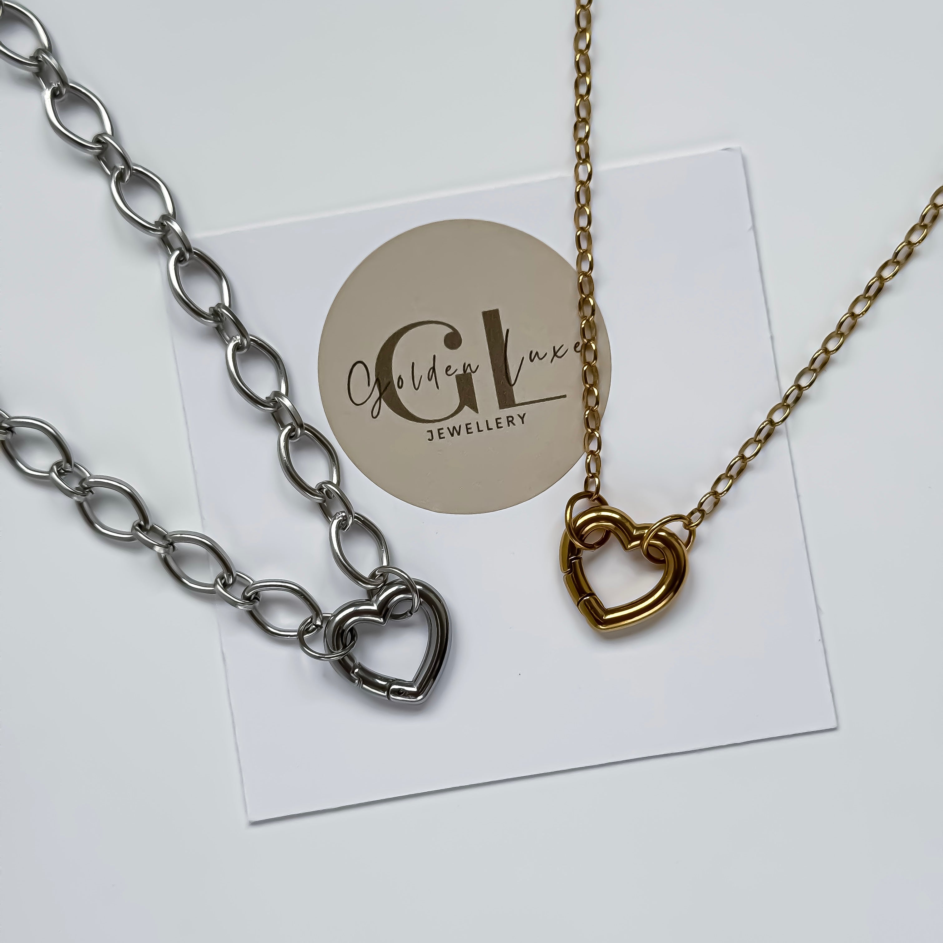 Small Heart Carabiner Clasp