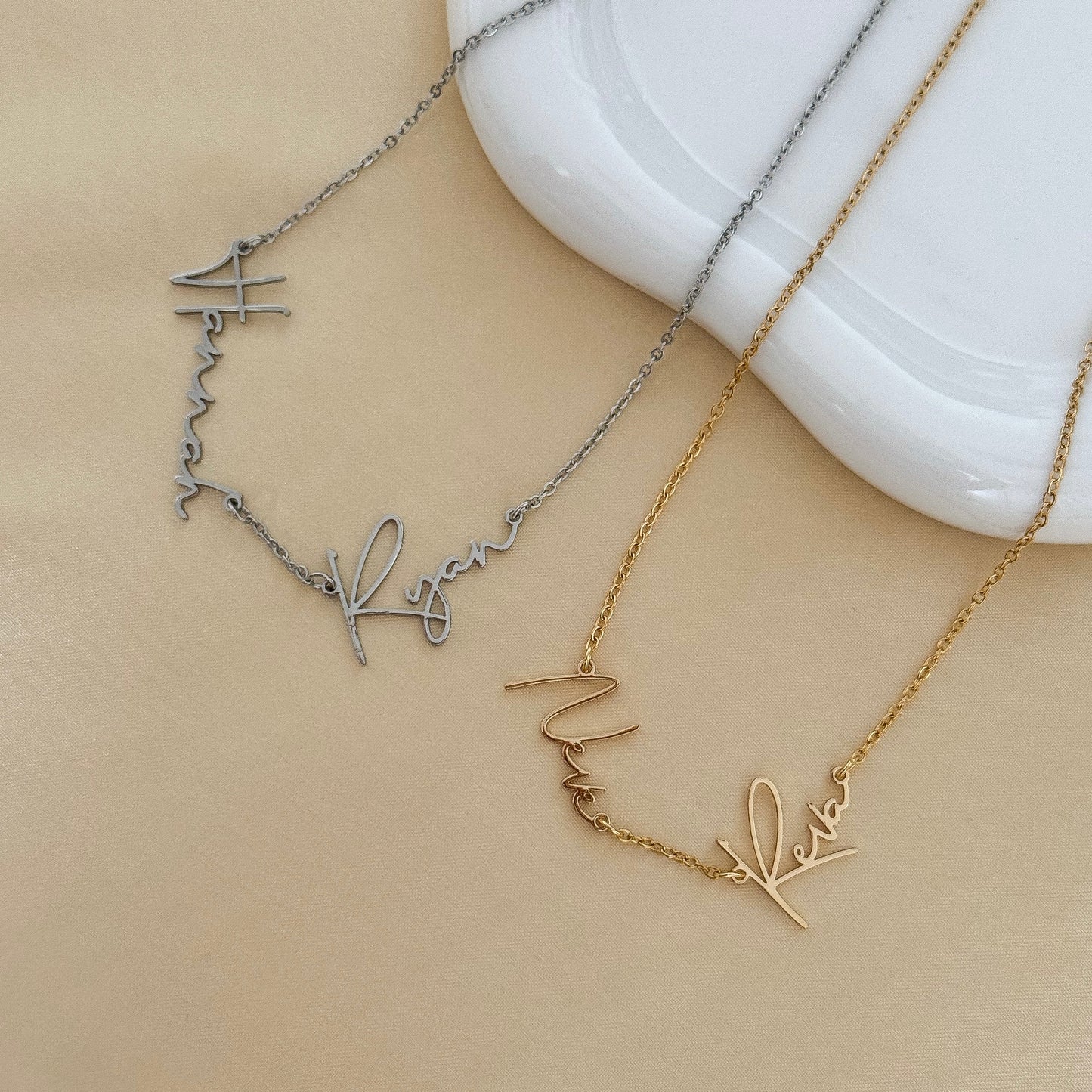 Personalised Two Name Necklace