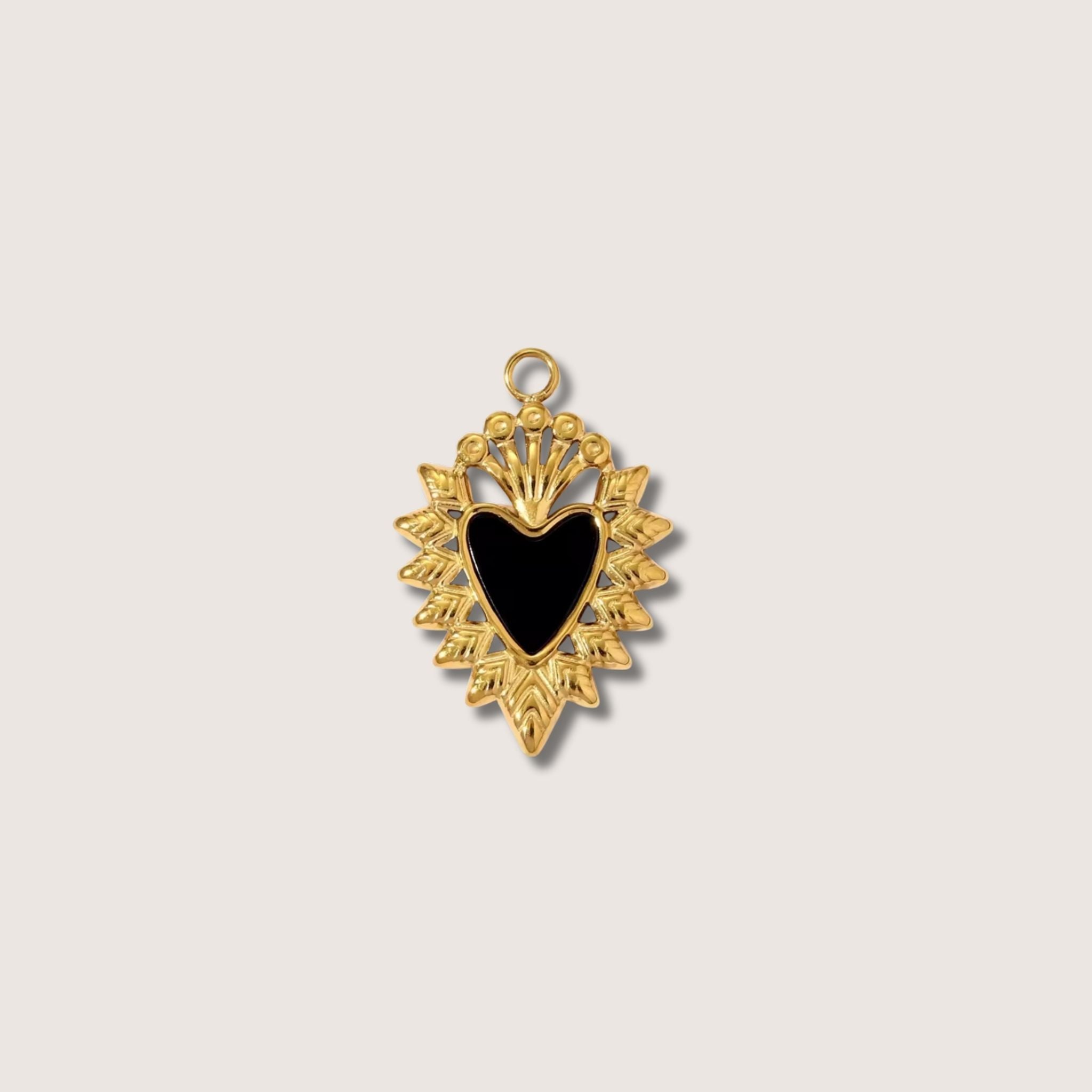 Heart Crown Charms