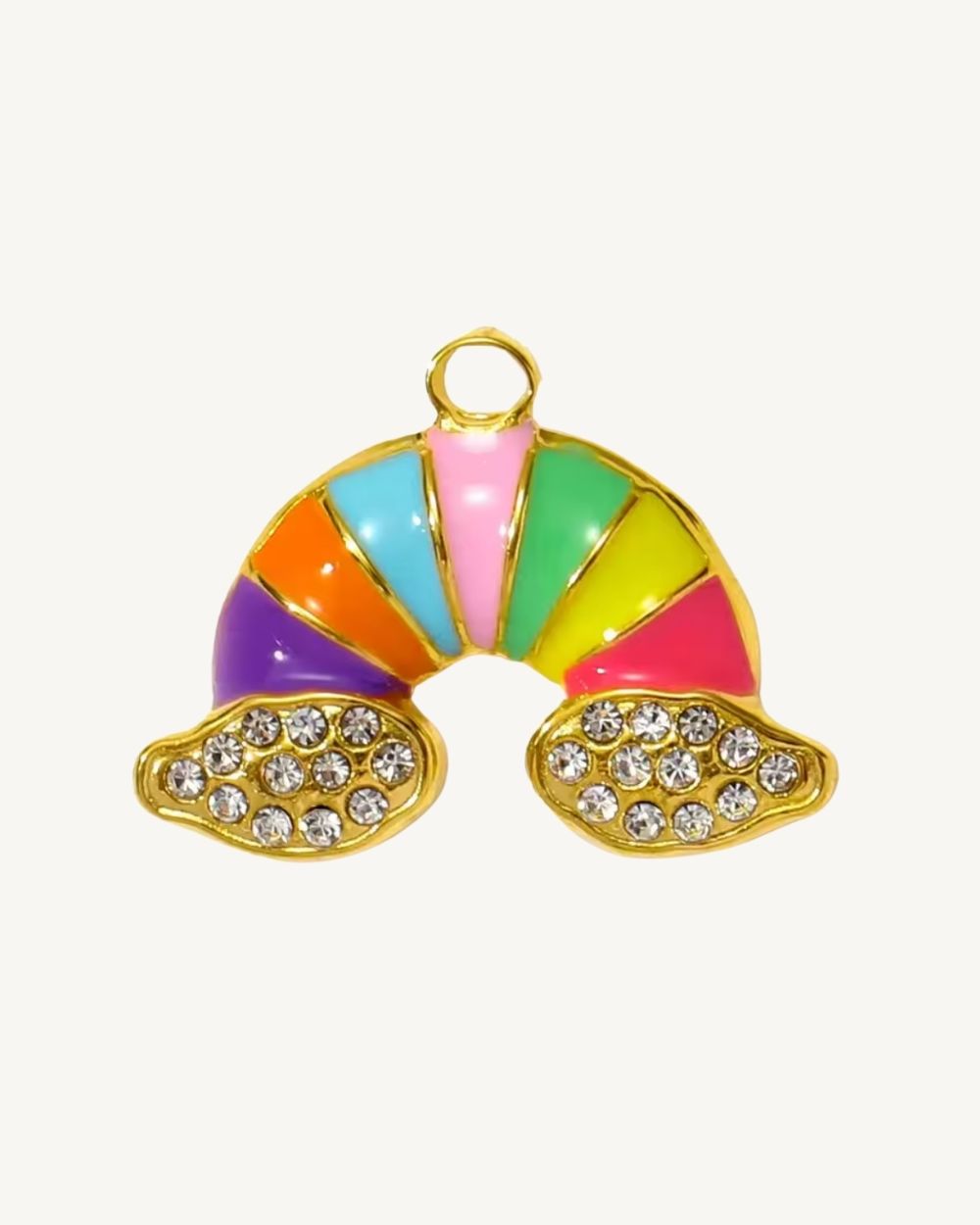 Glitter Rainbow Charms