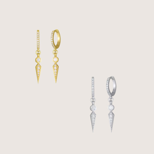 Georgia Huggie Hoop Earrings