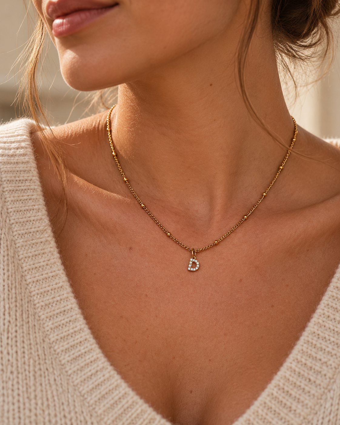 Dainty Initial Necklace