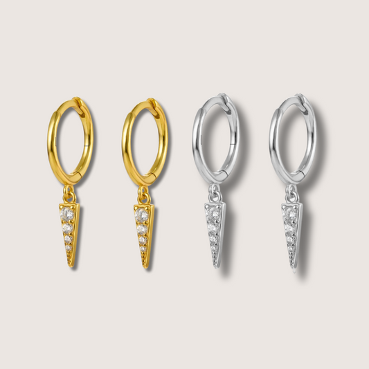 Dagger Huggie Hoop Earrings