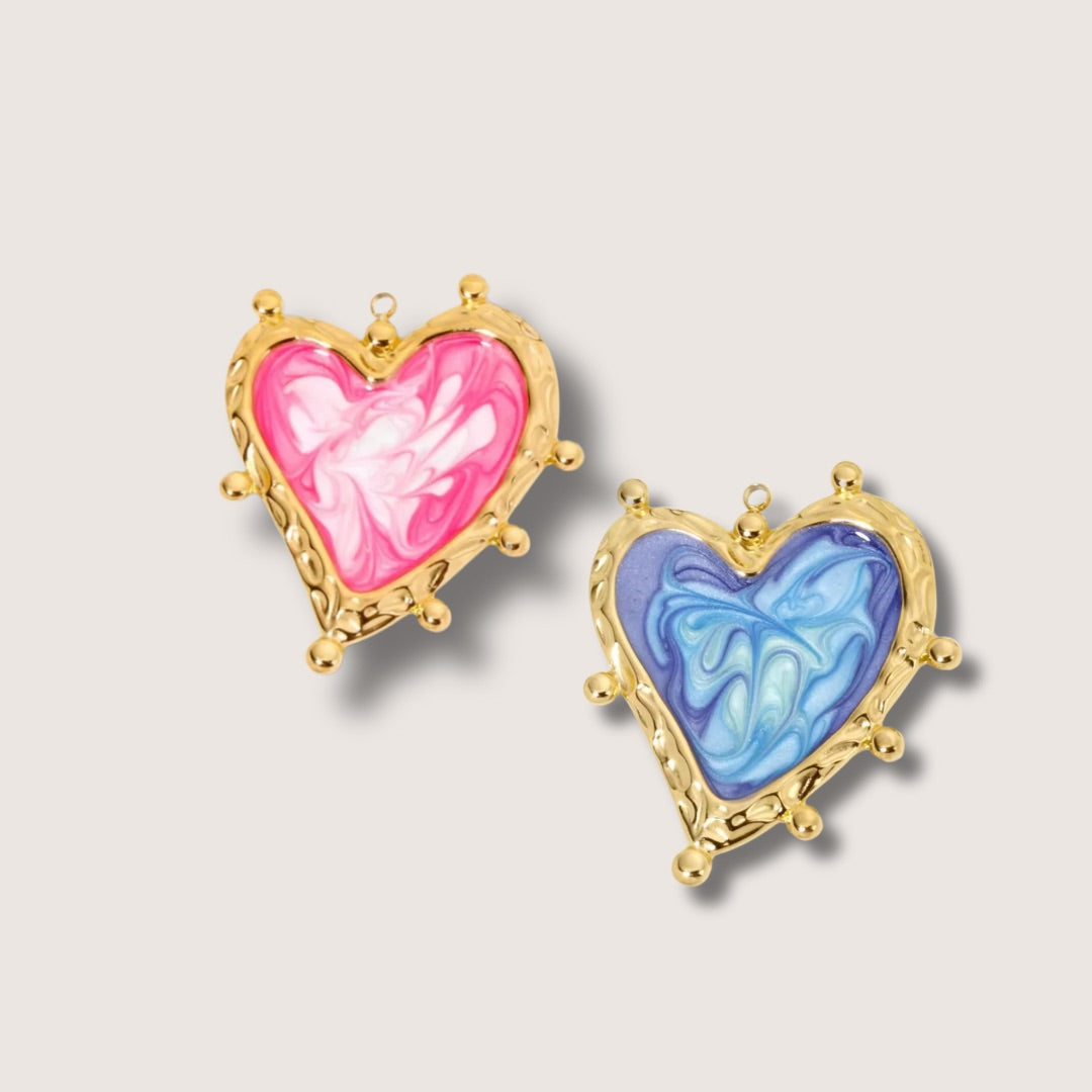 Large Heart Charms
