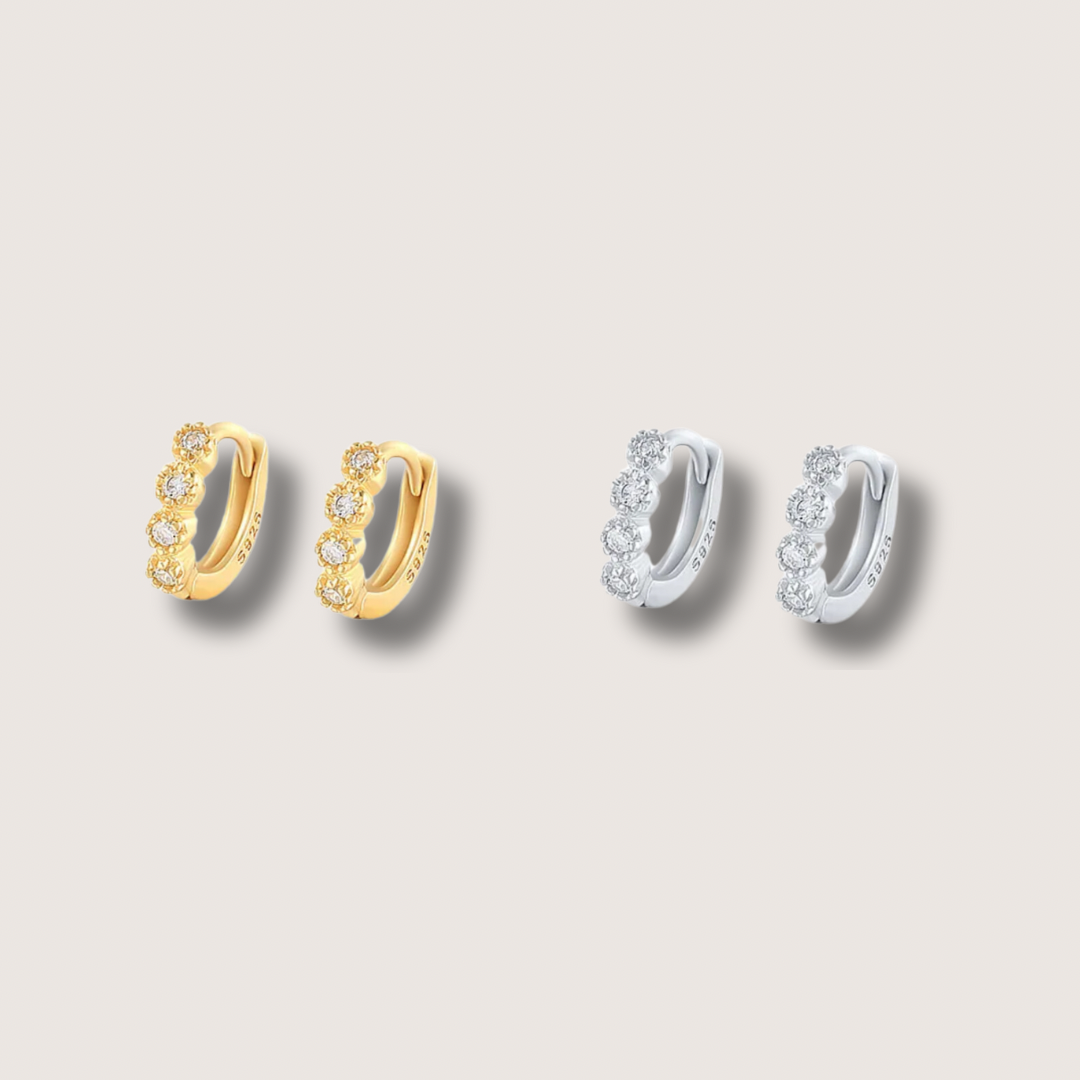 Hattie Huggie Hoop Earrings
