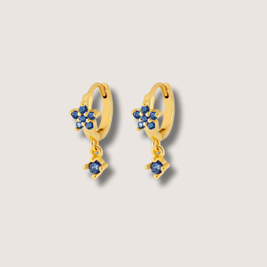 Petal Gold Huggie Hoop Earrings