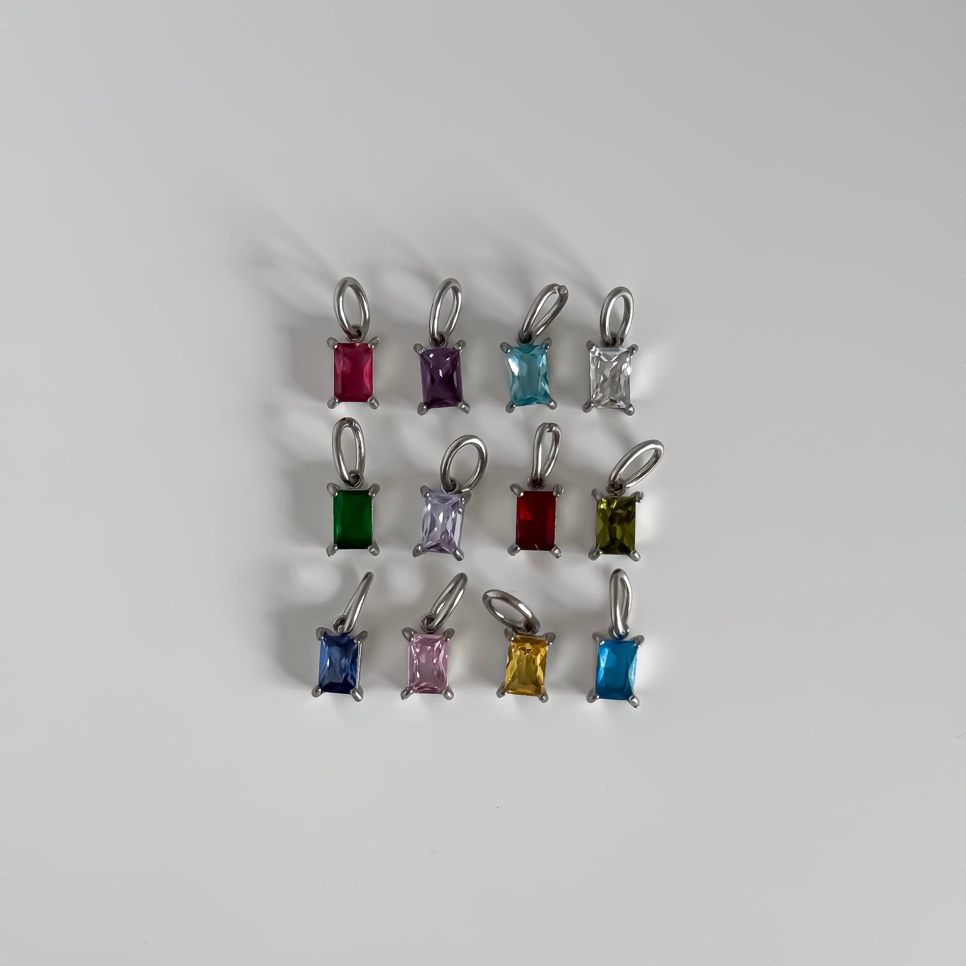 Birthstone Initial Necklace