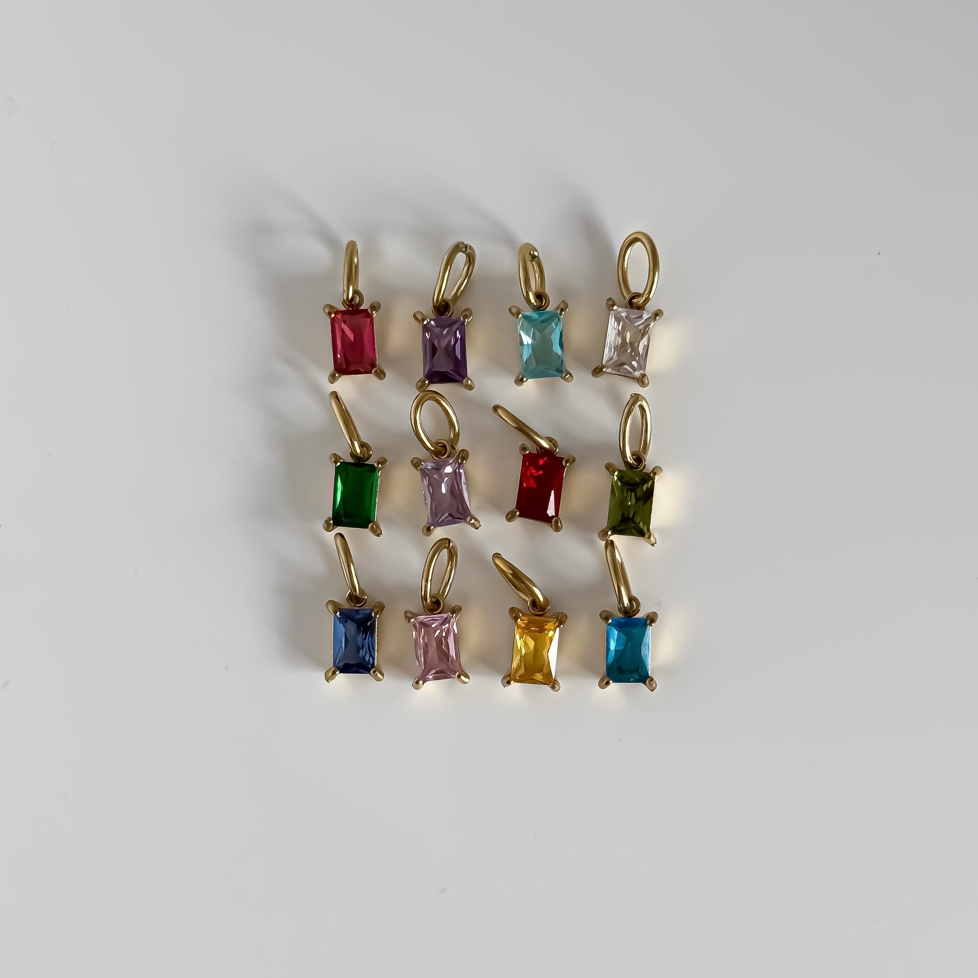 Birthstone Initial Necklace