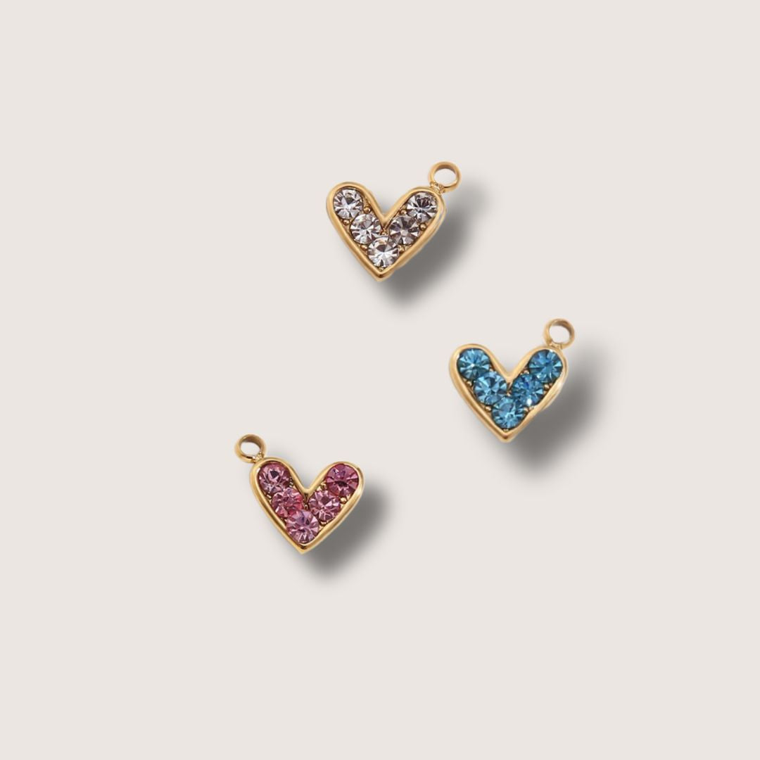 Gem Hearts Charms