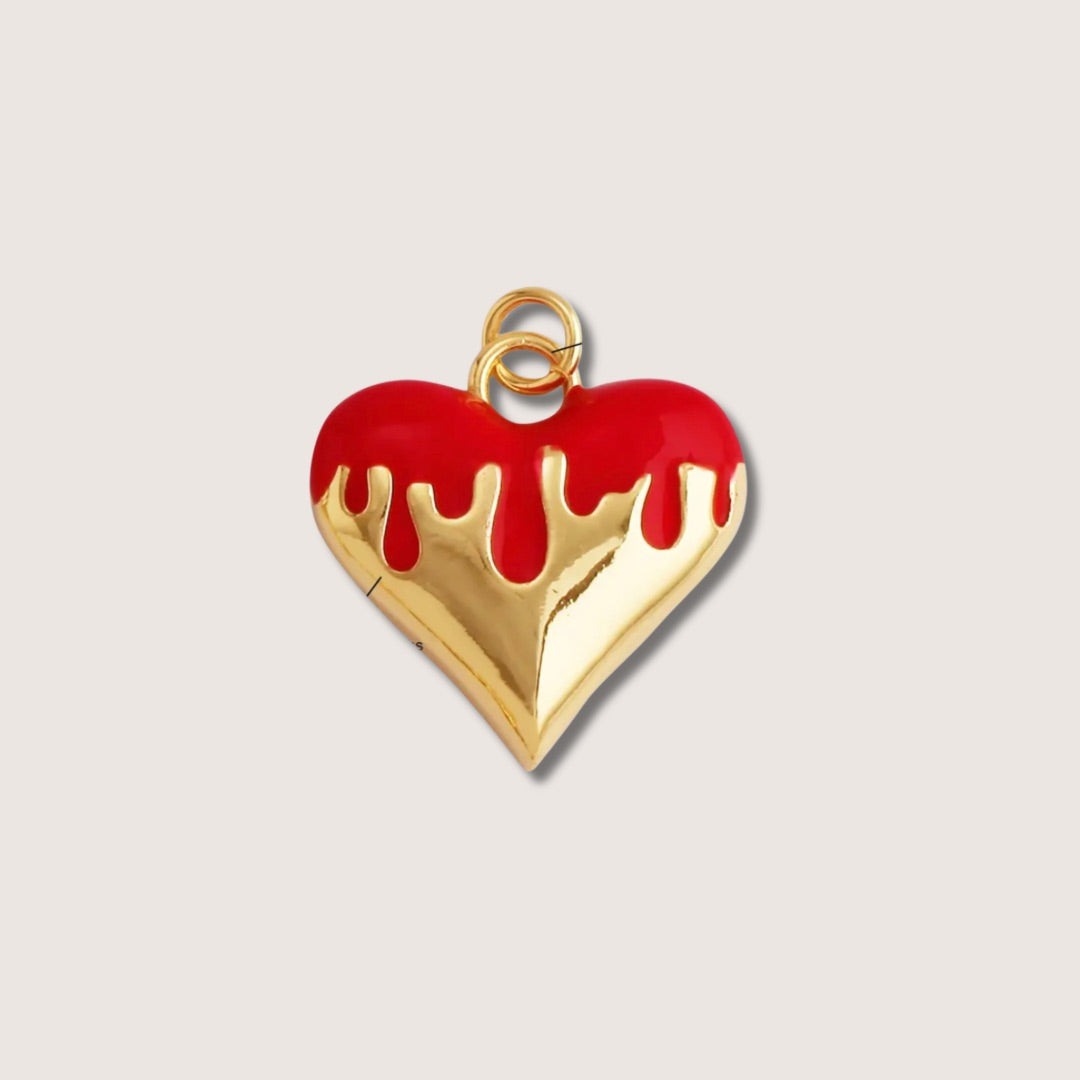 Drip Heart Charms