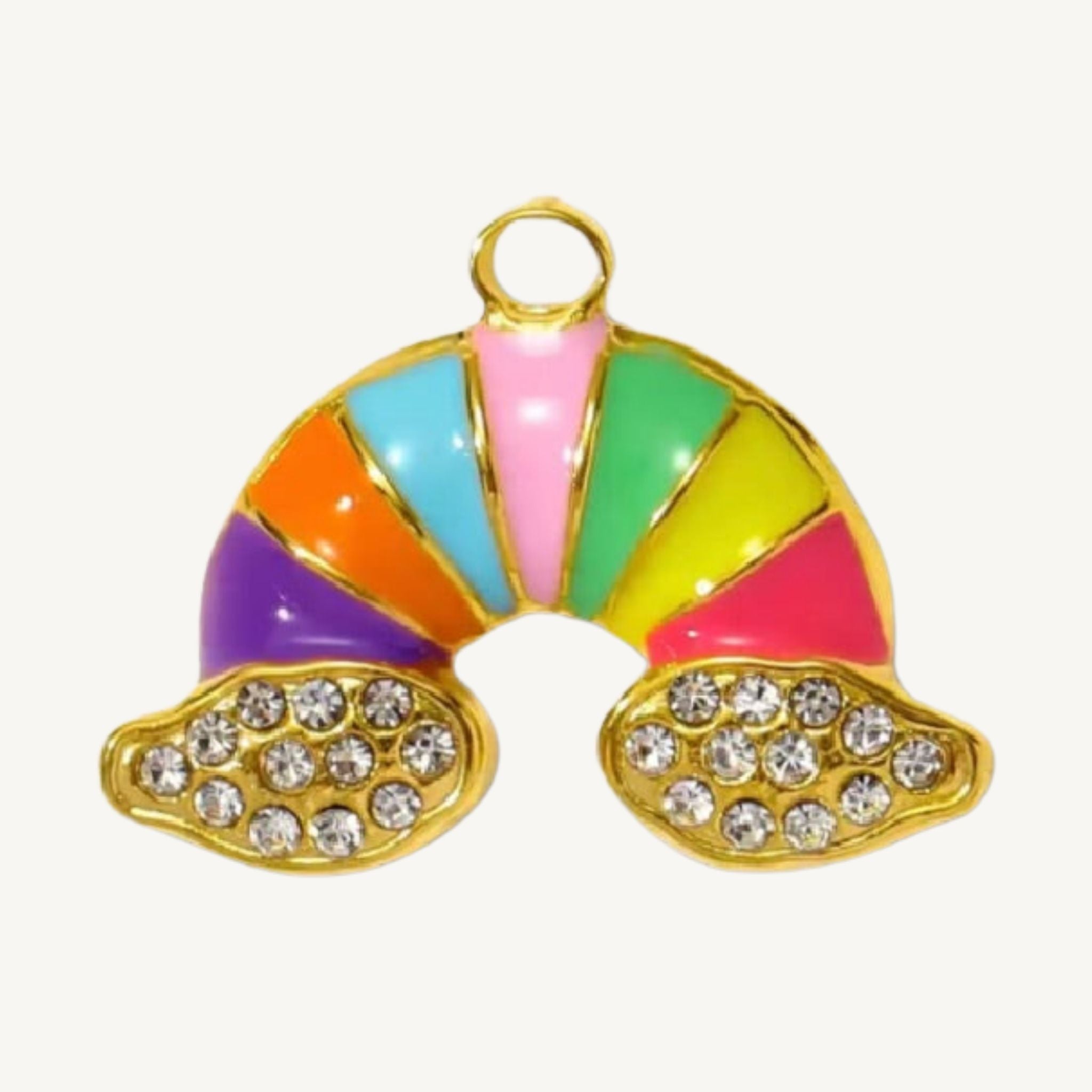 Glitter Rainbow Charms