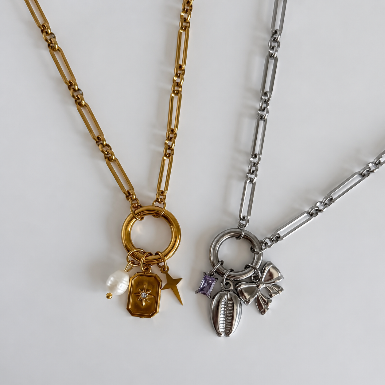 Link Chain Carabiner Necklace