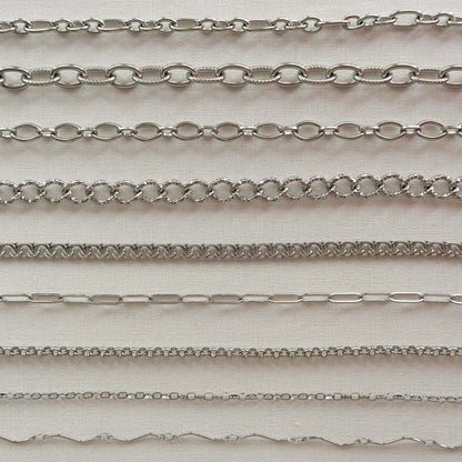 Silver Multi Charm Necklace Chains