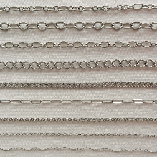 Silver Multi Charm Necklace Chains