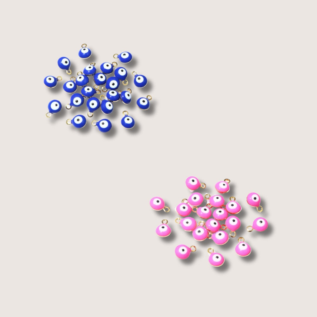 Pink/Blue Evil Eye Charms