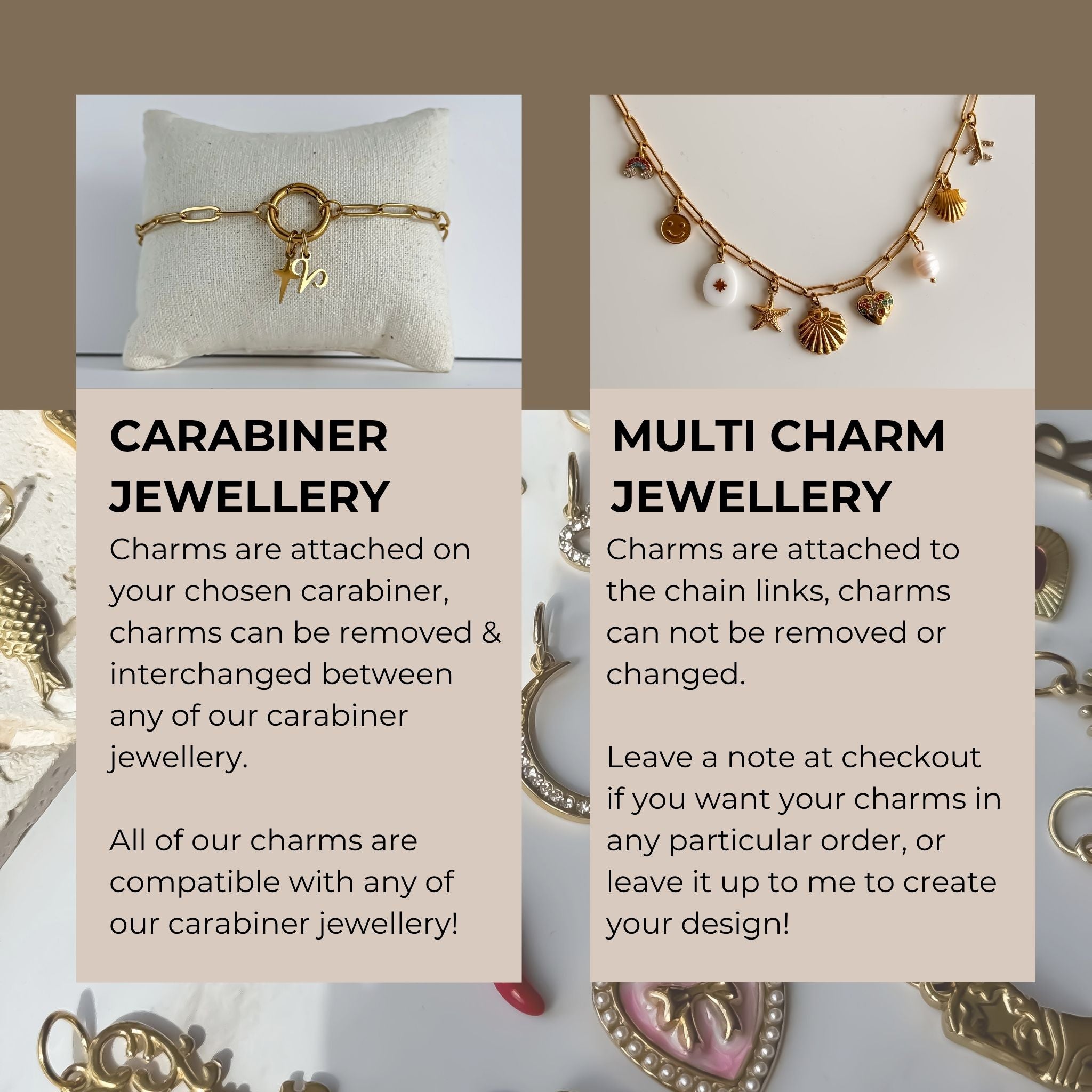 Rolo Chain Charm Bracelet
