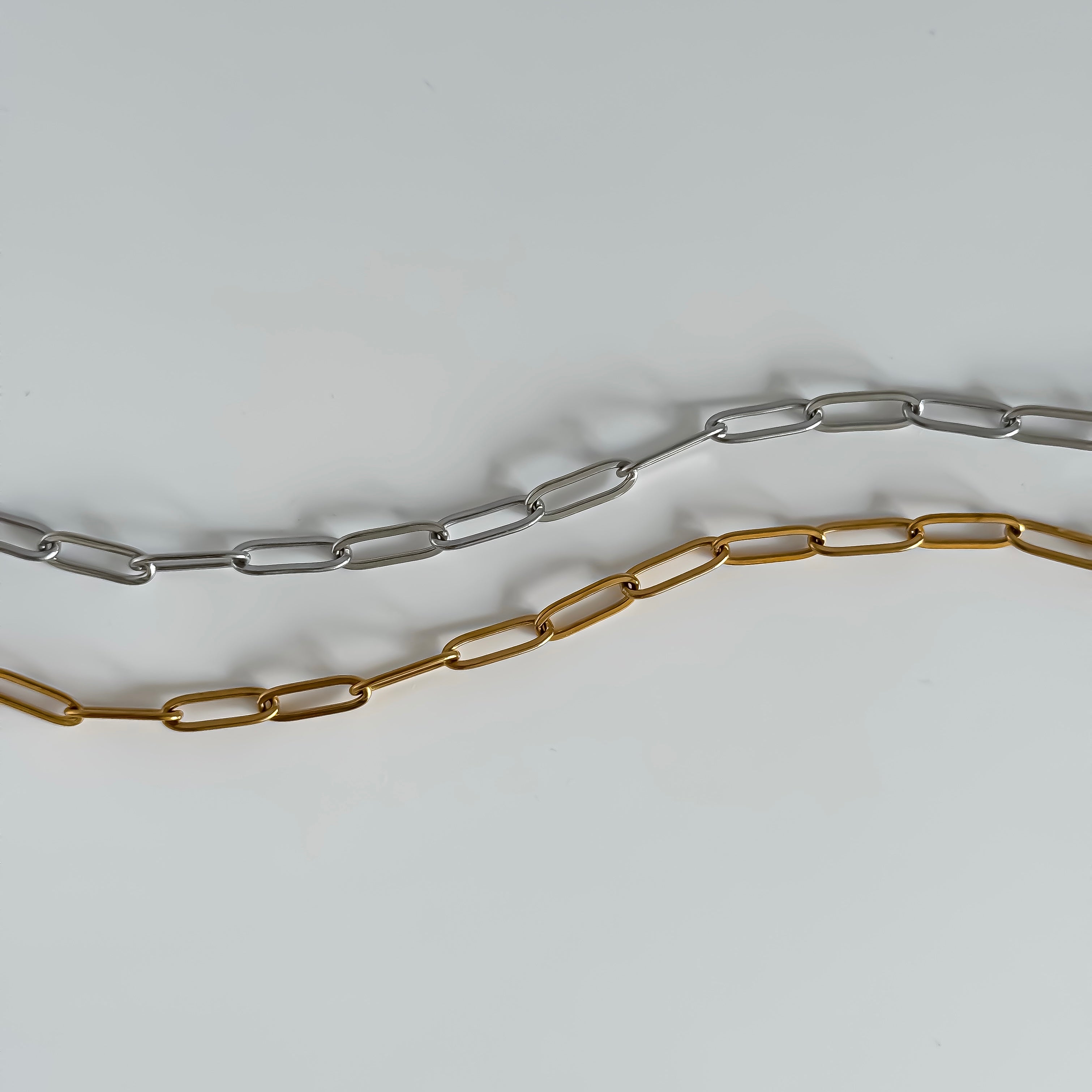 Paperclip Multi Charm Chain