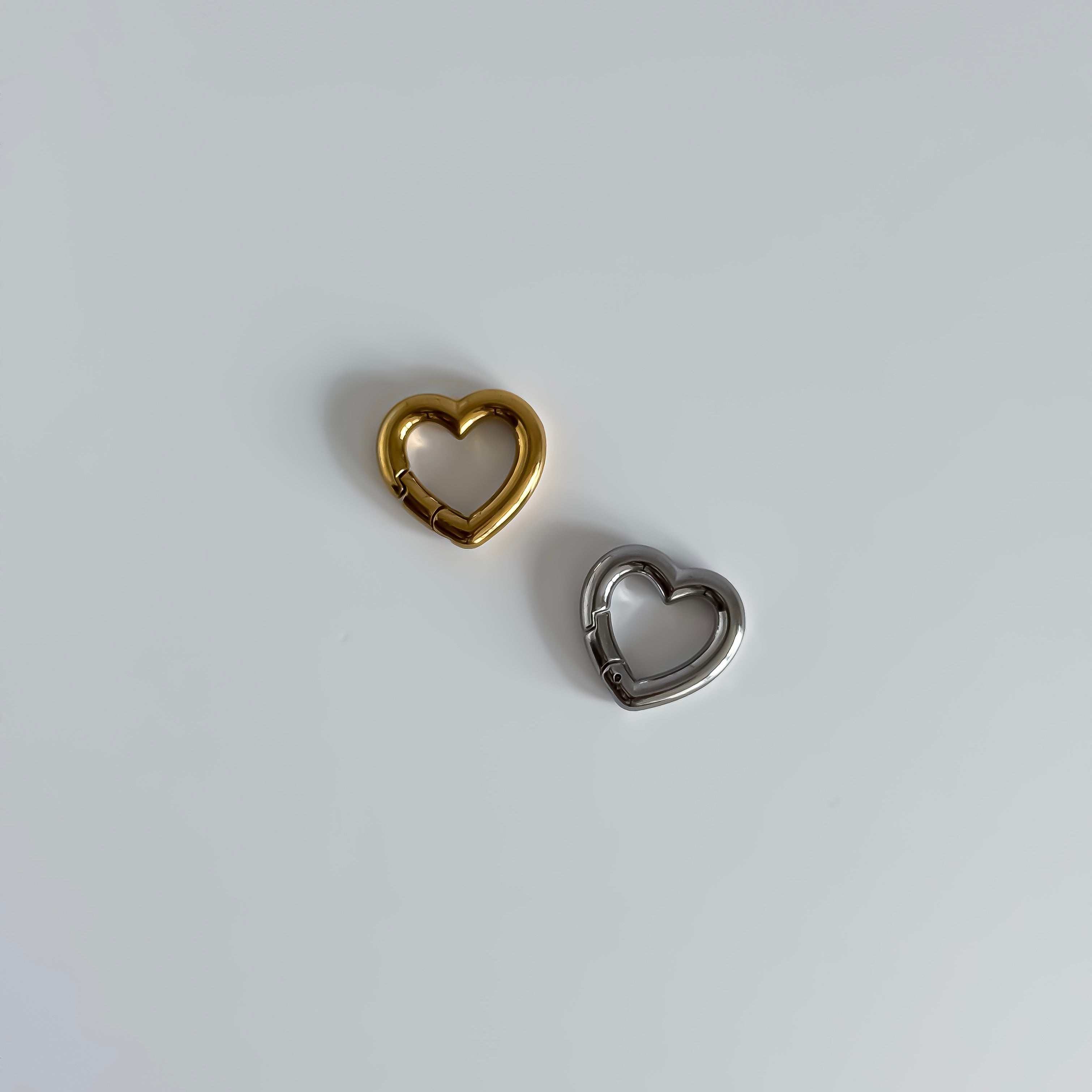 Small Heart Carabiner Clasp