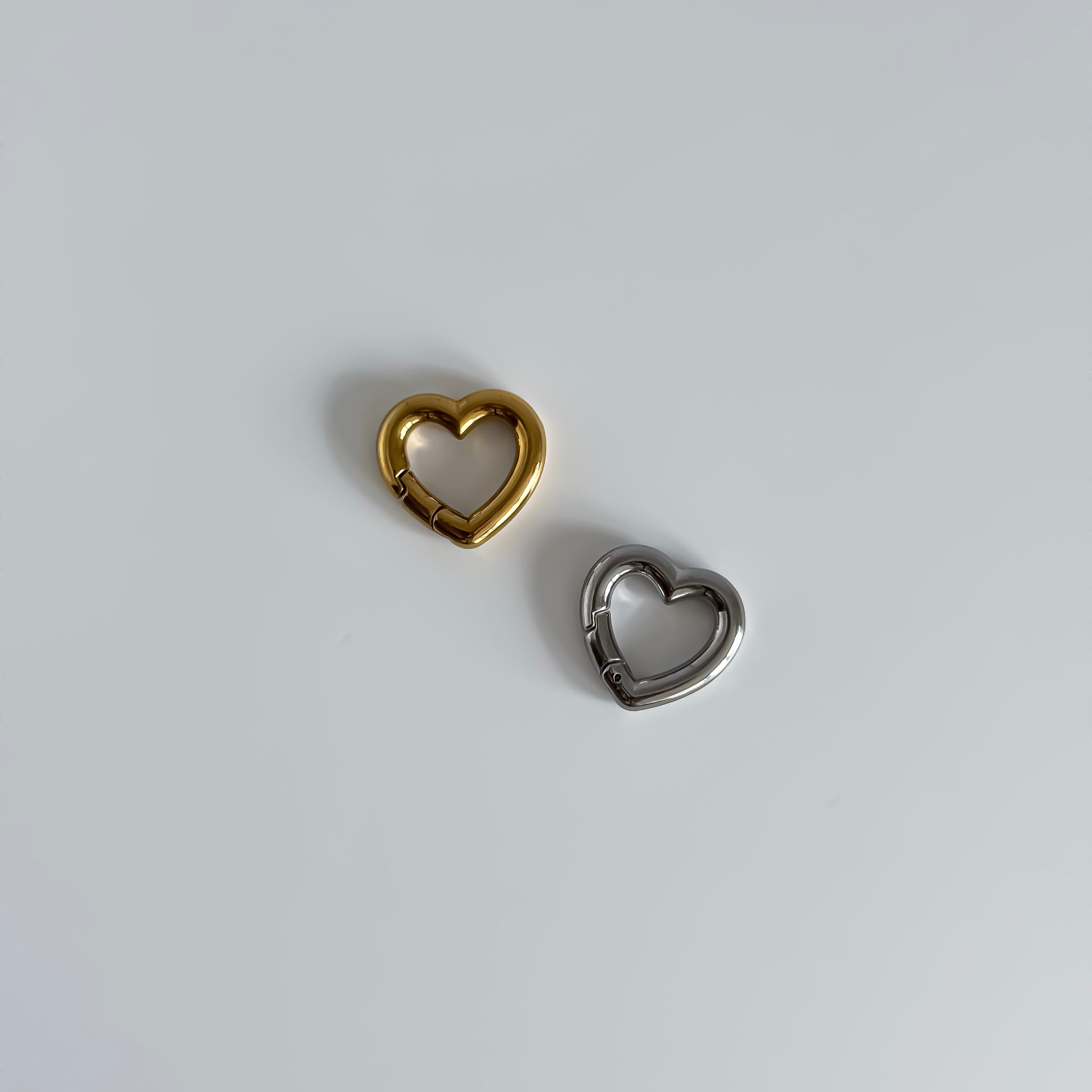 Small Heart Carabiner Clasp