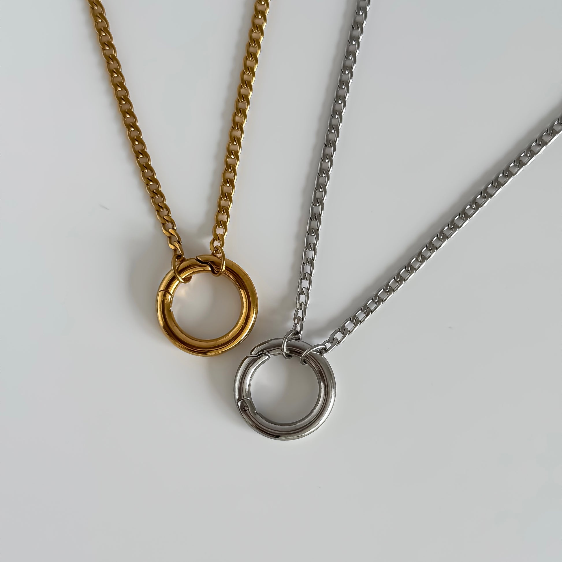 Curb Carabiner Necklace