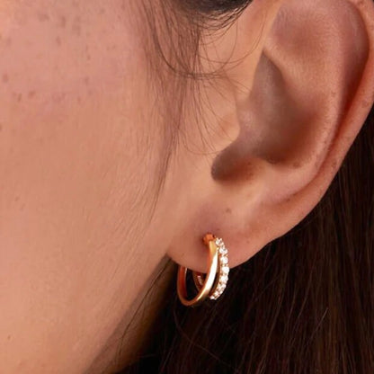 Sara Huggie Hoop Earrings