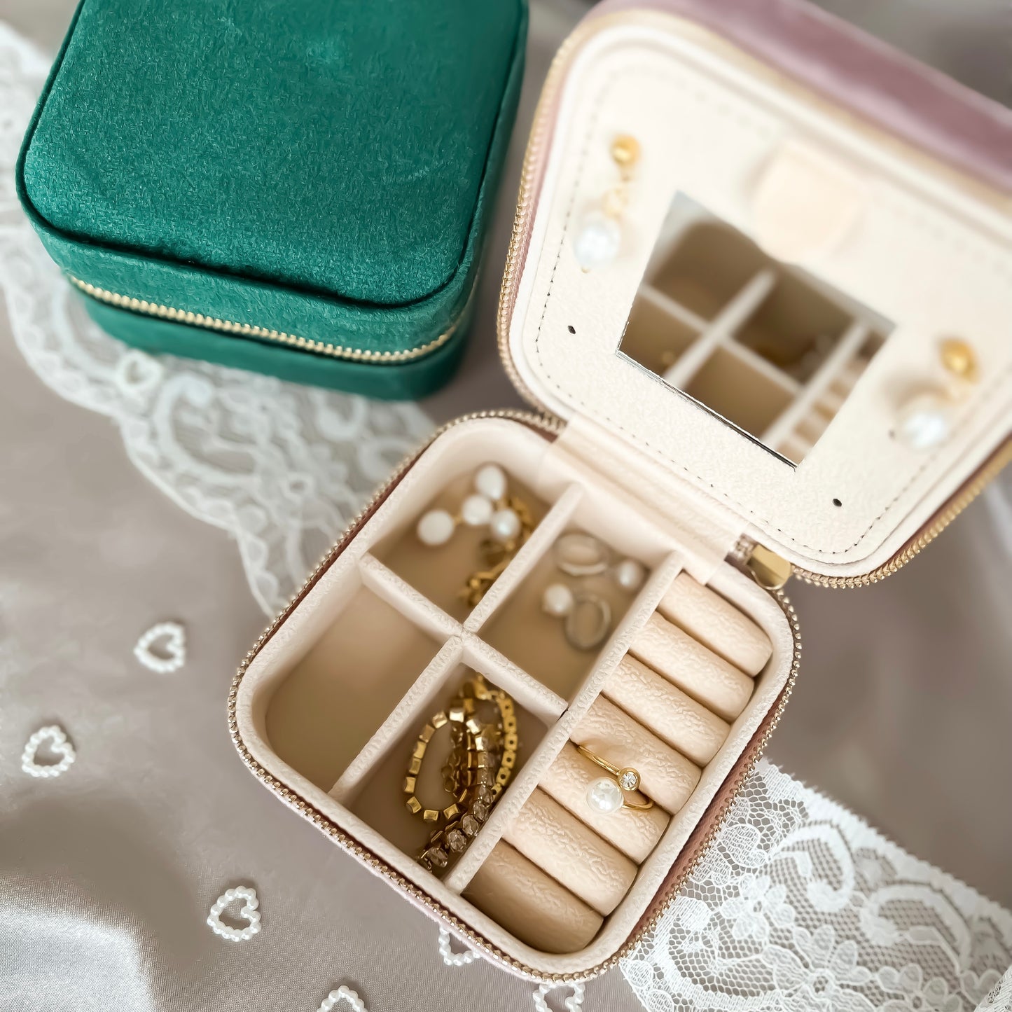 Plush Velvet Jewellery Case