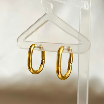 Gold hoop earrings