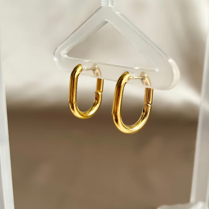 Gold hoop earrings